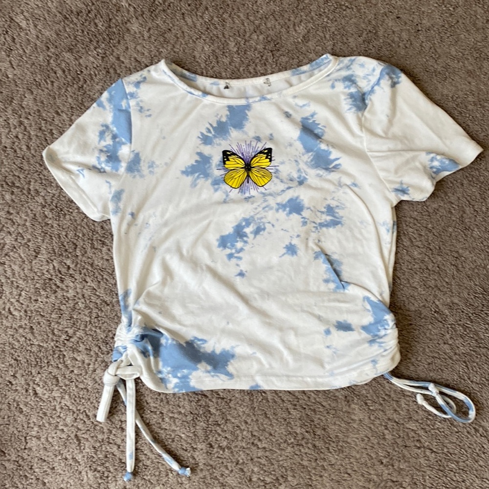 NWT blue and white shirt